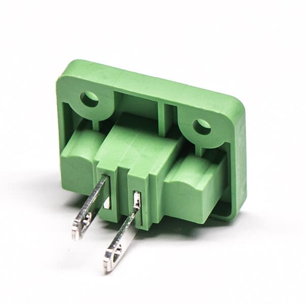 Terminal Block Connector 2pin for PCB Mount with 4 Screw Holes