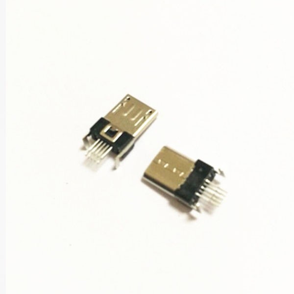 Micro USB Male Connector Nickel-plated SMT Soldering 180 Degree for PCB 20pcs