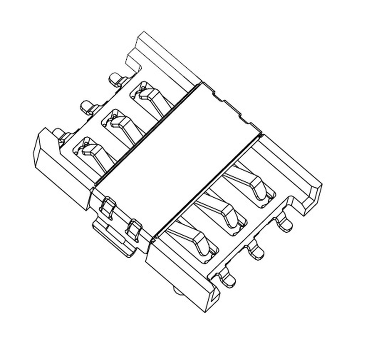 Nano SIM Card Connector MUP-C781 6P