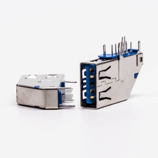 Offer USB 3.0 Flag Type Female Type A 90 Degree DIP Through Hole