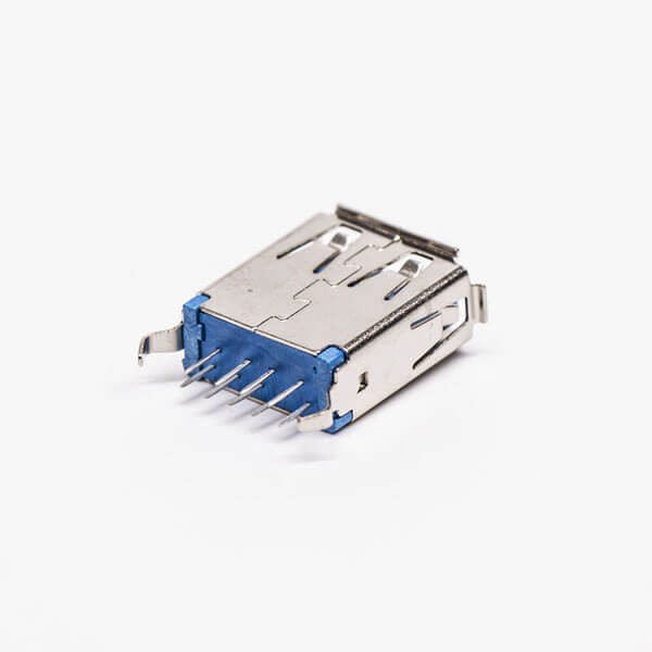 USB 3.0 Jack Type A Female Straight Blue DIP Through Hole