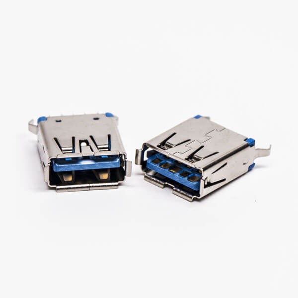 USB 3.0 Jack Type A Female Straight Blue DIP Through Hole