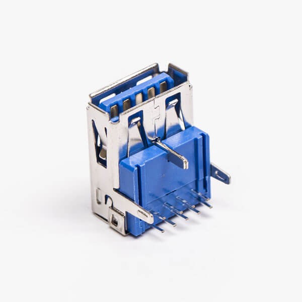 USB 3.0 Port Female Right Angled Blue Through Hole for PCB Mount 20pcs