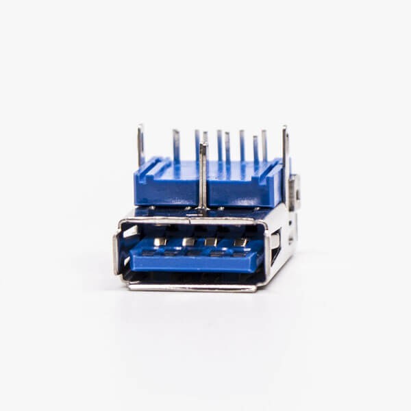 USB 3.0 Port Female Right Angled Blue Through Hole for PCB Mount 20pcs