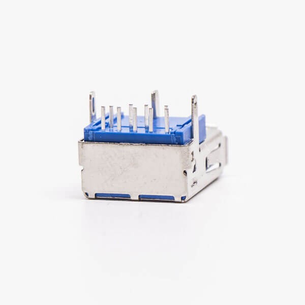 USB 3.0 Port Female Right Angled Blue Through Hole for PCB Mount 20pcs