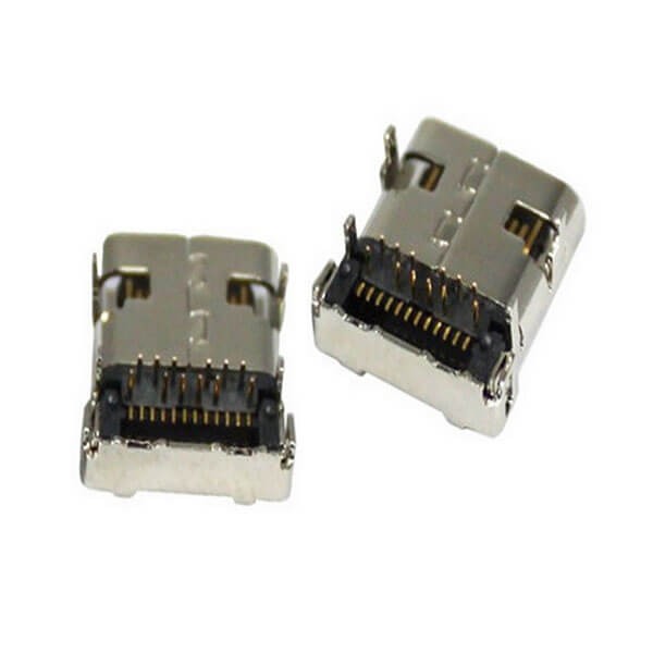 USB Connector 3.1 MID-mount Receptacle Hybrid for PCB