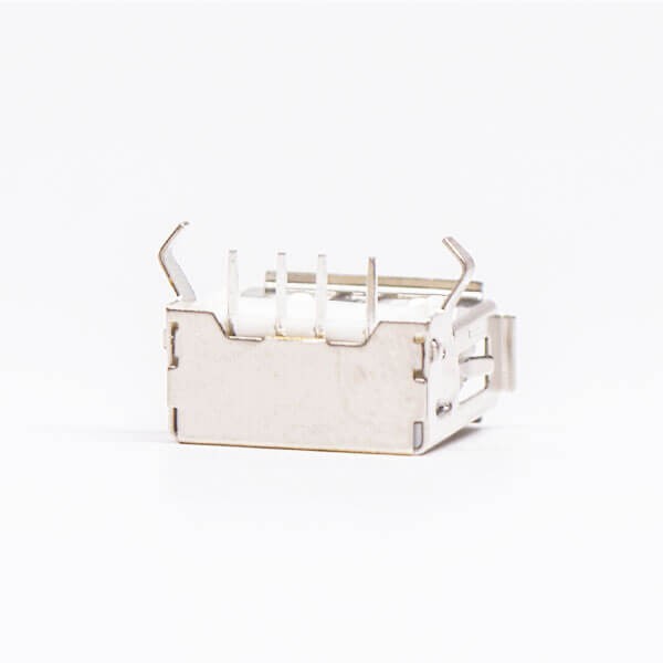 USB Port 2.0 Right Angled Female Through Hole White