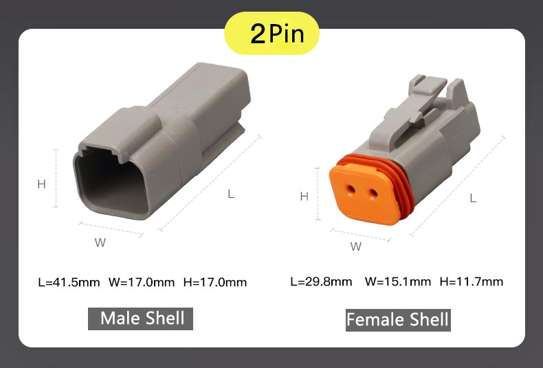 1 Set 12 Pin Auto Waterproof Connector Automotive Sealed Electric Male And Female Plug DT06-12S/DT04-12P