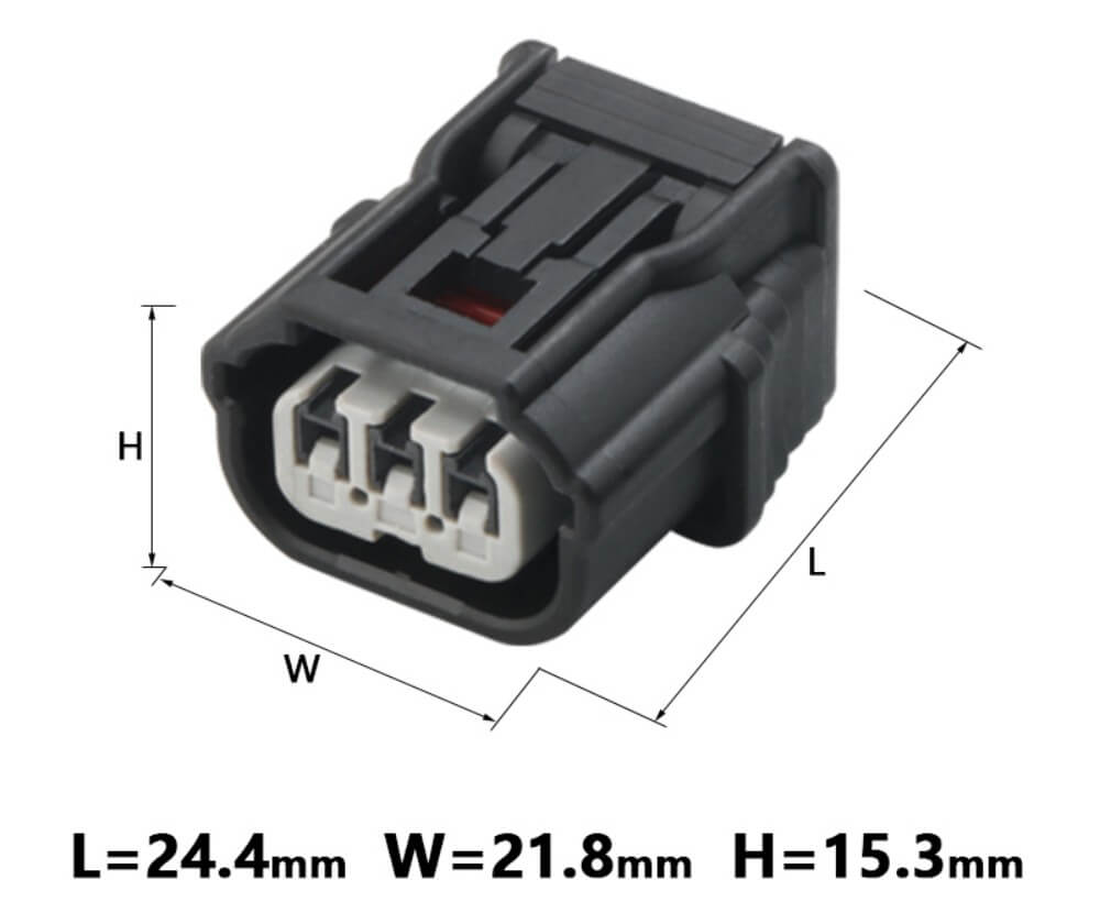 3 Pins Male Female Waterproof Plug Connector 6188-4775 6189-7037 For Honda Ignition Coil Small Lamp Plug