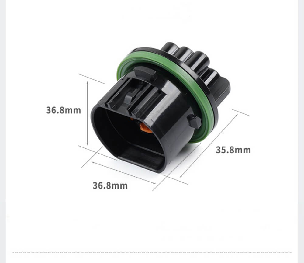 Black 10 Pin Automotive Waterproof Connector 2.8 Male Female Headlamps Led Car Socket Sensor Connector